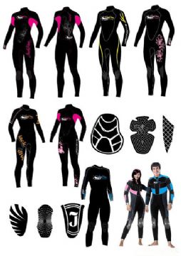 Neoprene Surfing Wetsuits En-Ss08